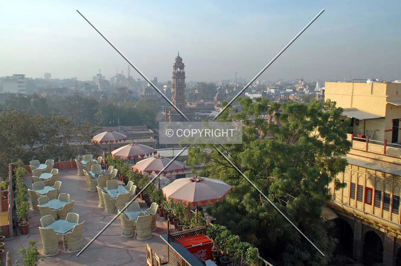 View from a rooftop in the old city