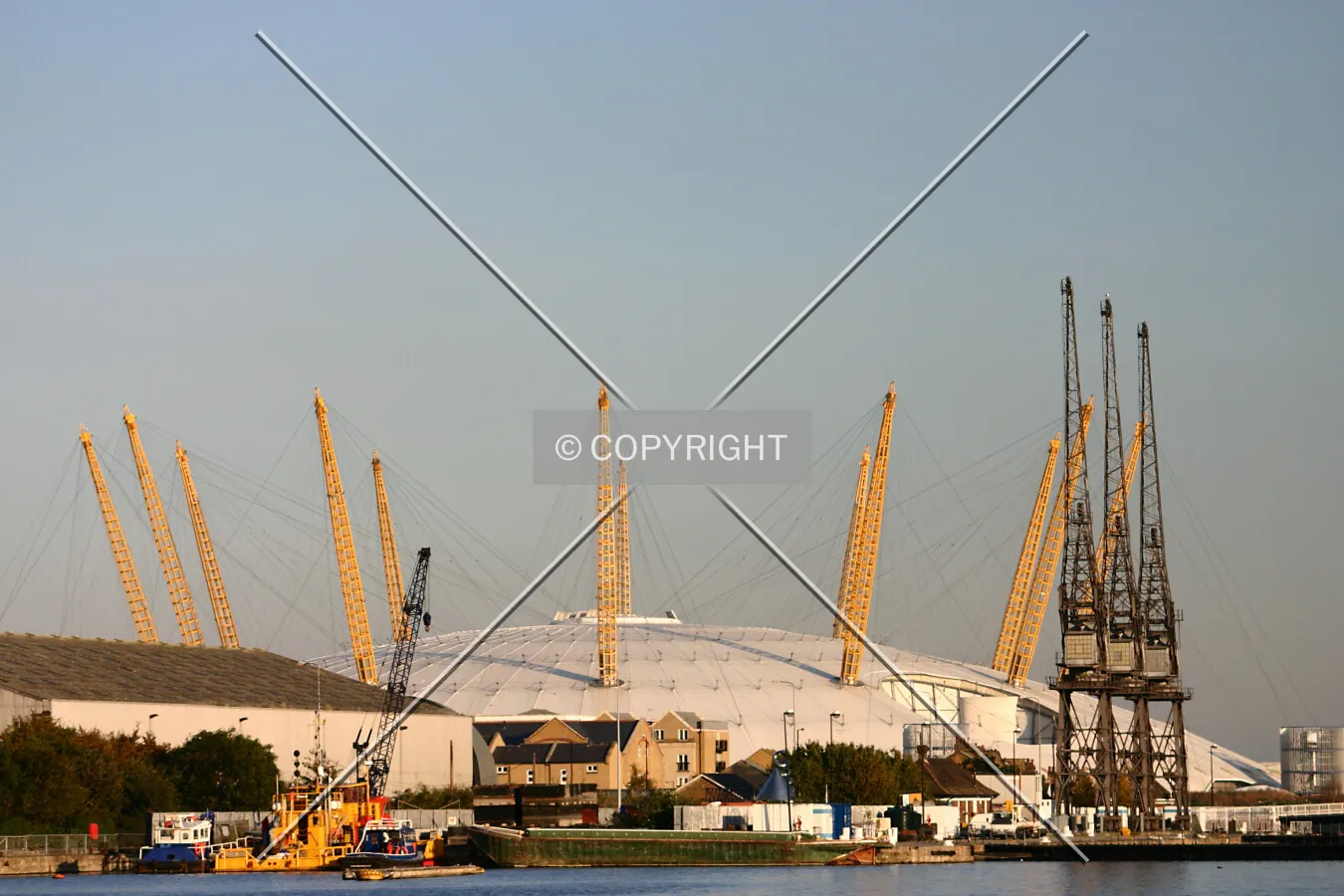 View east from Docklands