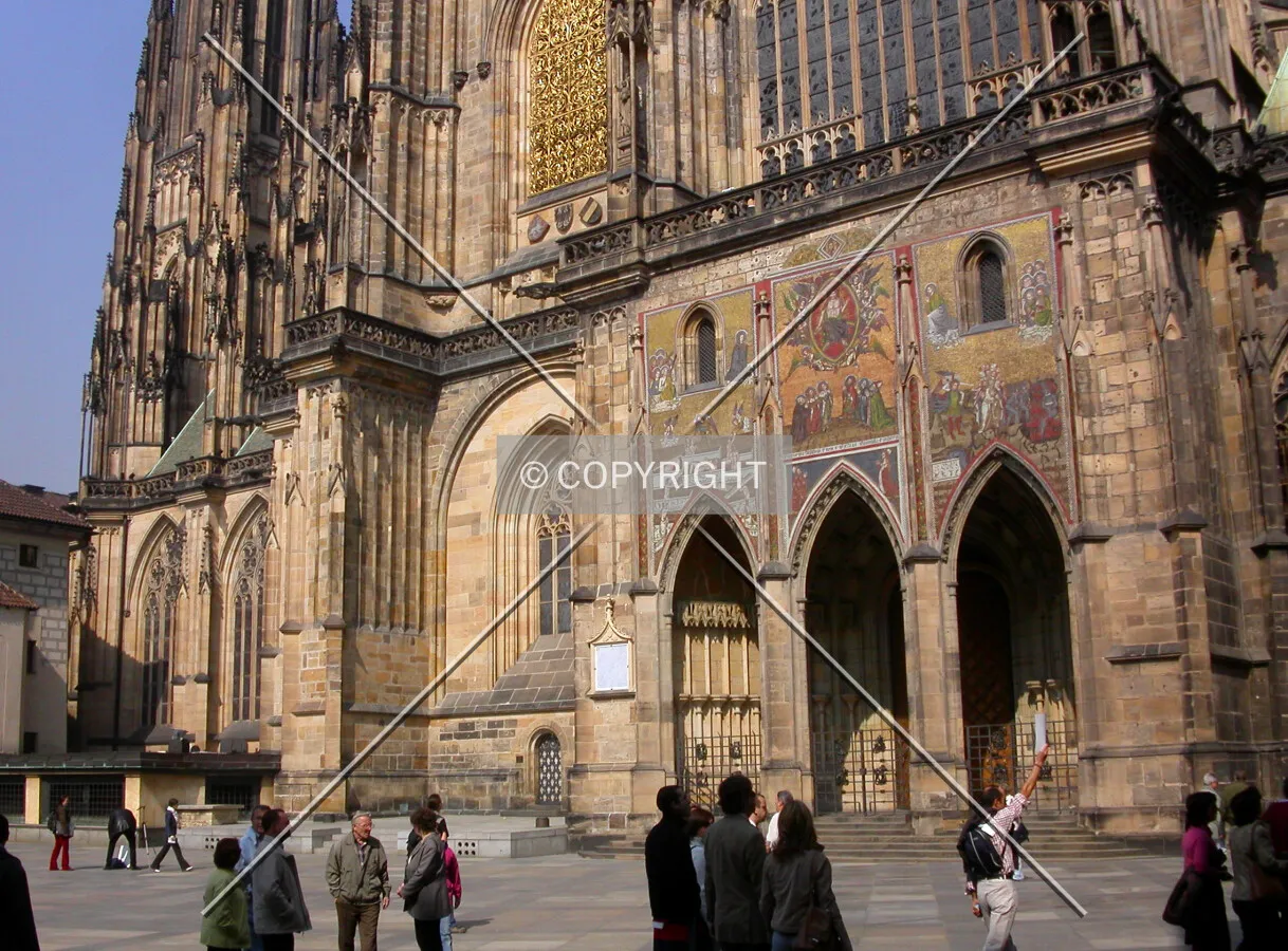 The base of the eastern facade