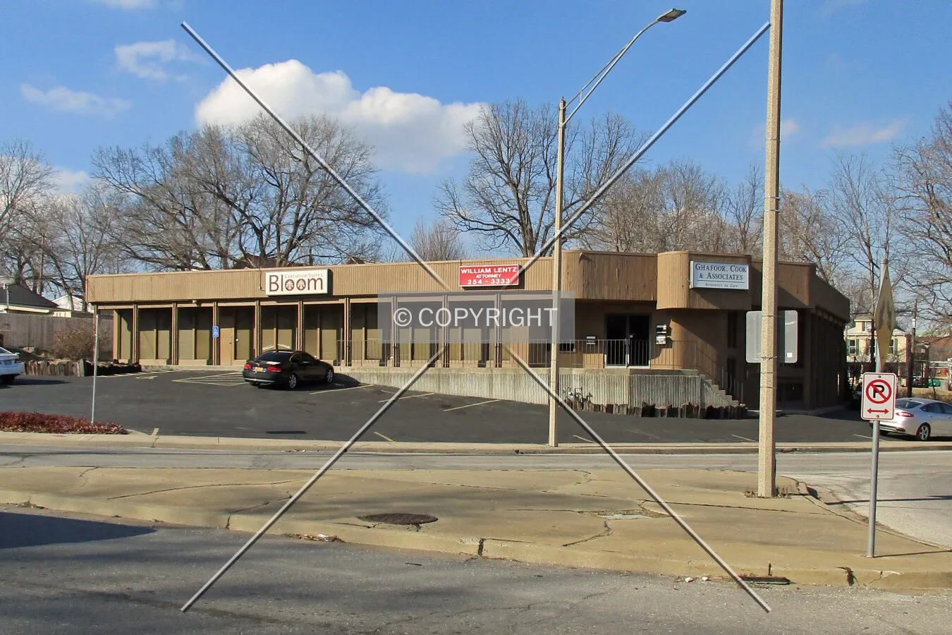 View from the south; February 15, 2016