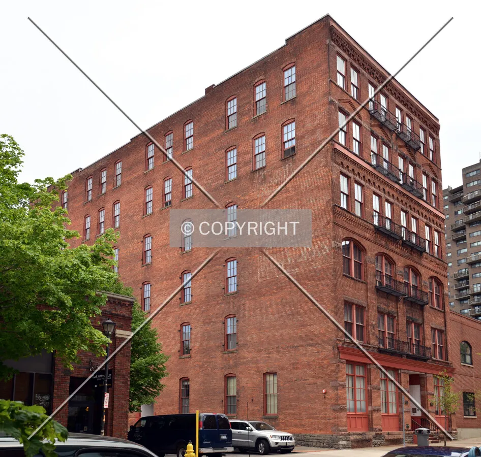 View from the northwest on Water Street