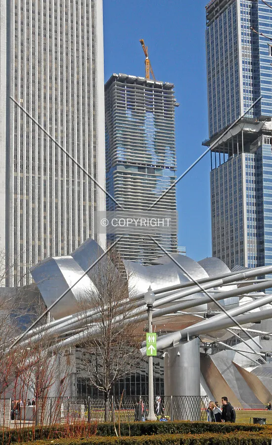 Looking northeast from Millennium Park