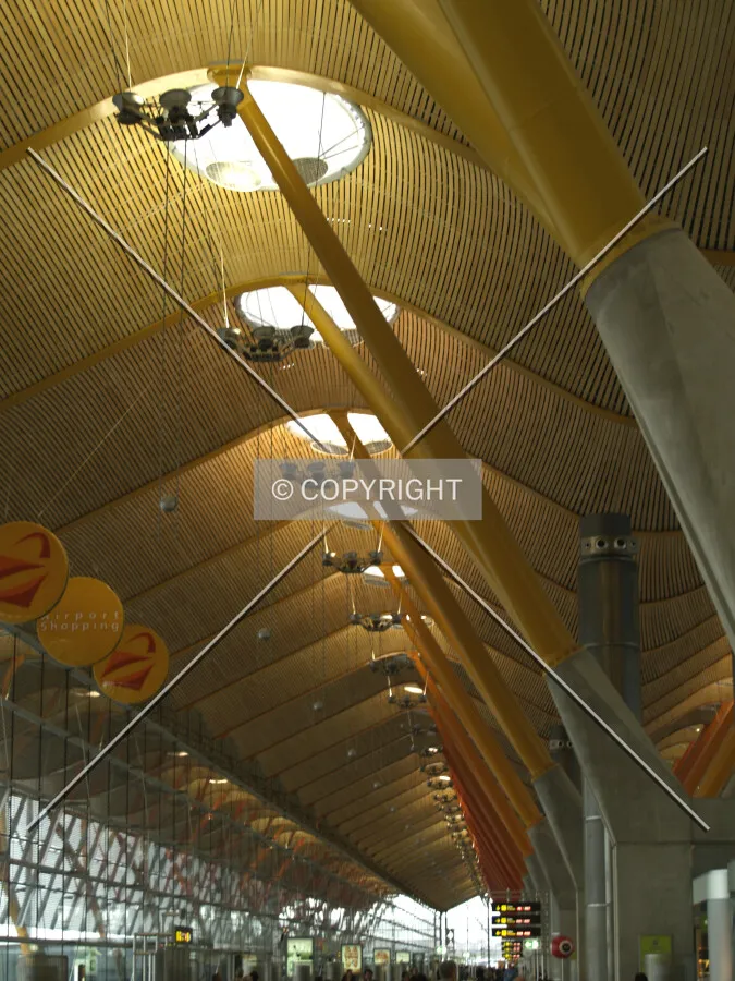 Ceiling of the terminal