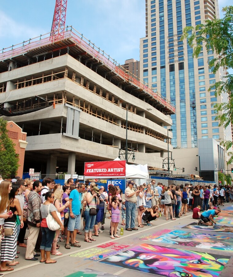 Construction and chalk art