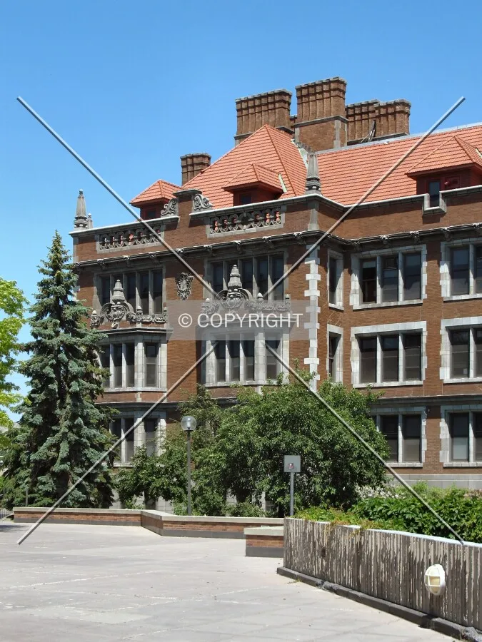 Southwest corner from the plaza above Williamson Hall