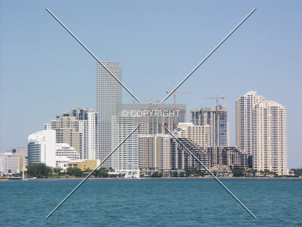Looking north from Rickenbacker Causeway