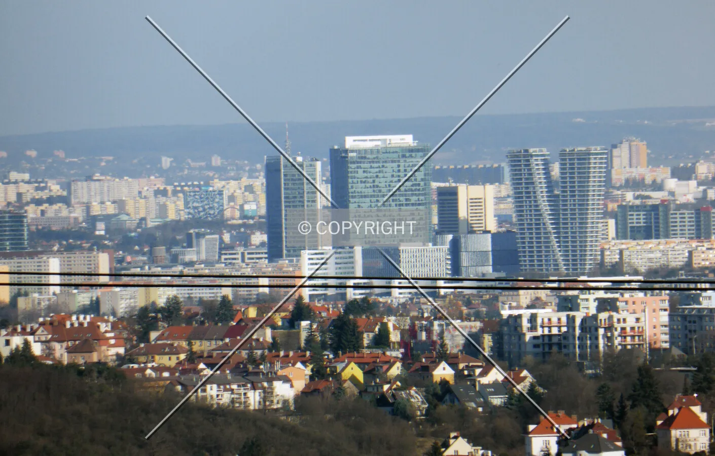 Skyscrapers in Prague