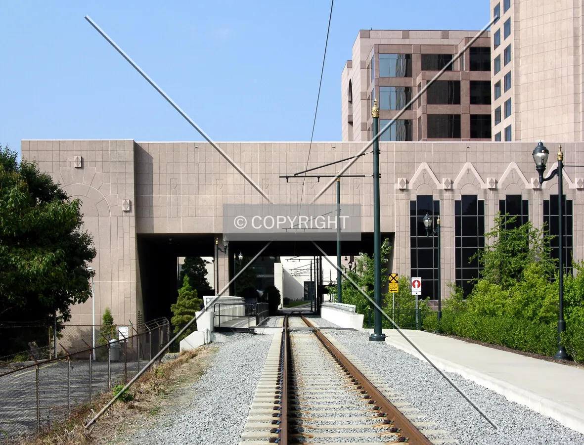 Eastern tunnel portion where the Charlotte Trolley passes