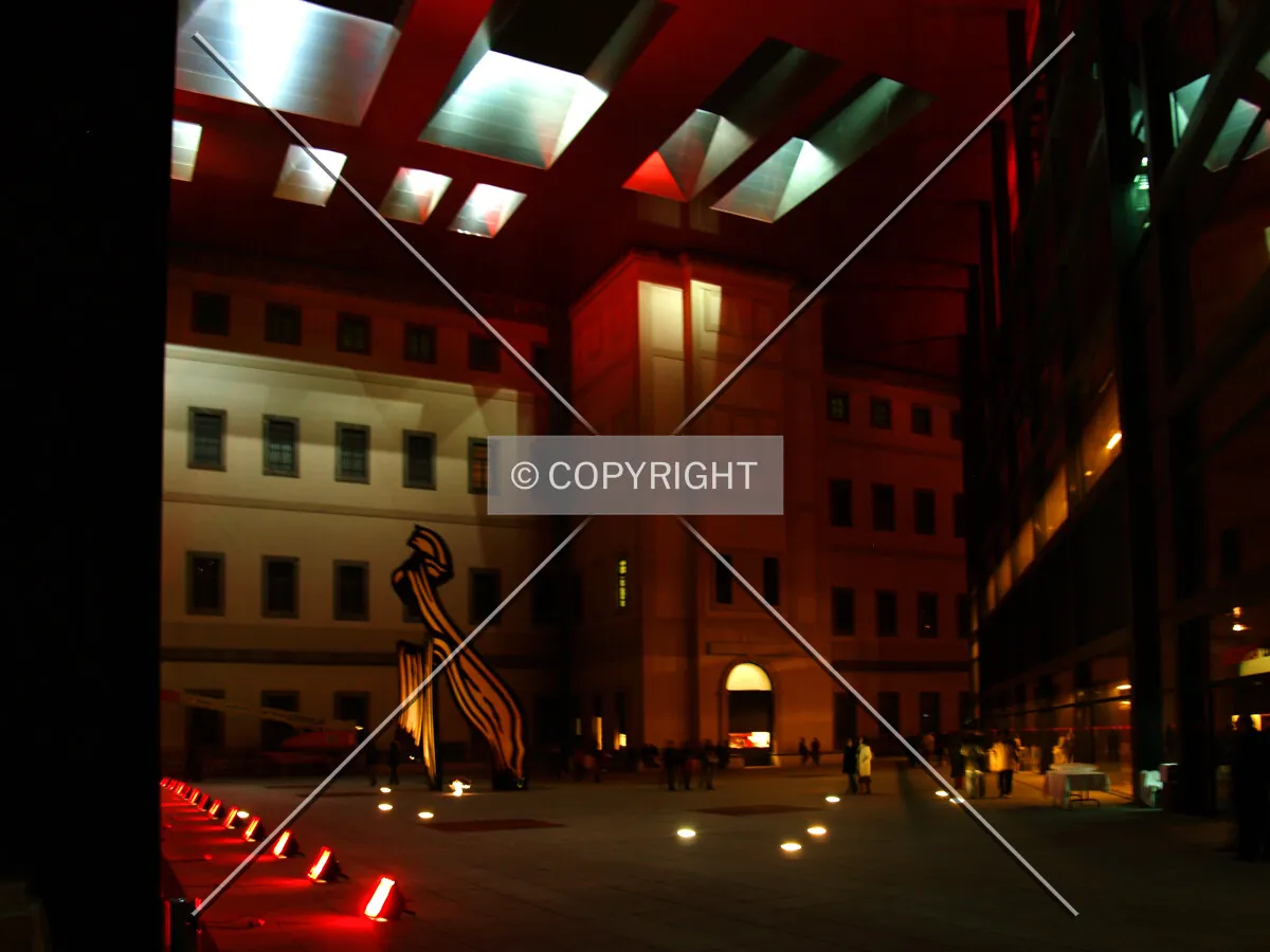 Cortyard at night