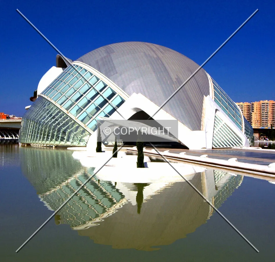 L'Hemisfèric, City of Arts and Sciences, Valencia, Spain, European Union.