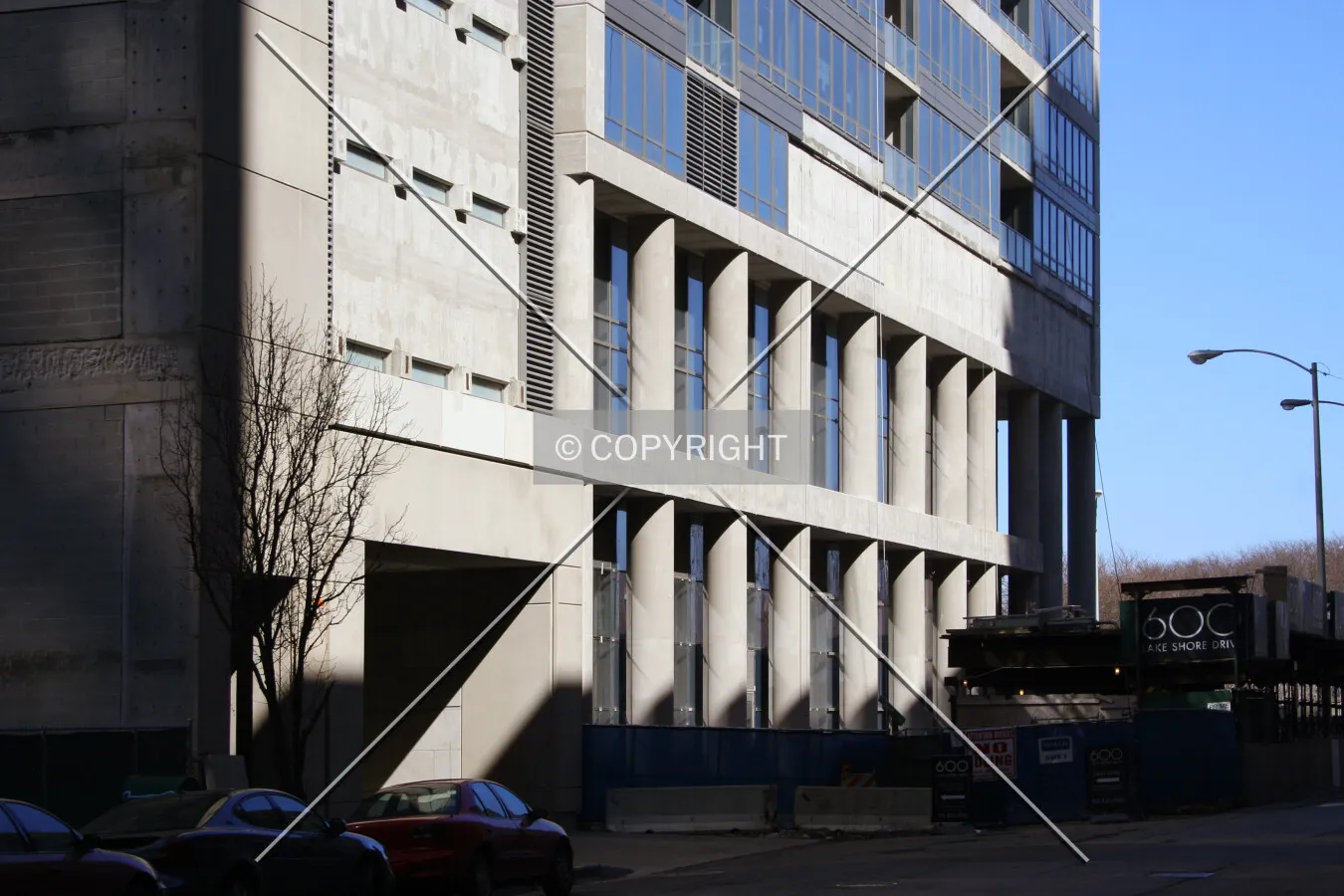 South side of the base