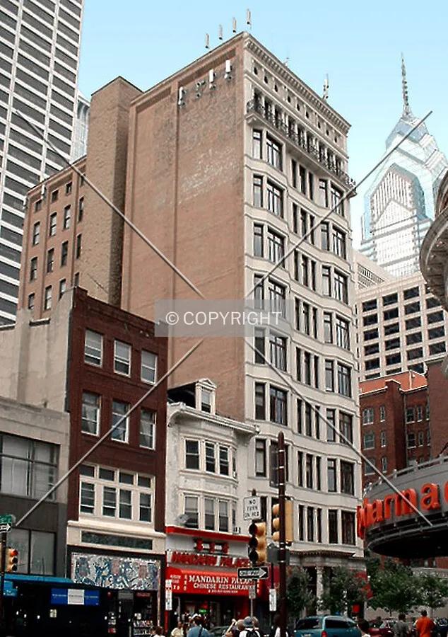 View from the southwest across Chestnut Street