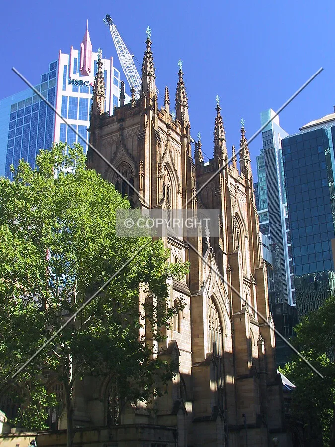 Westside of the building seen from Sydney Square