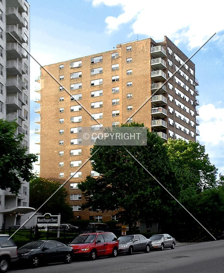 View from the south across Mount Prospect Avenue