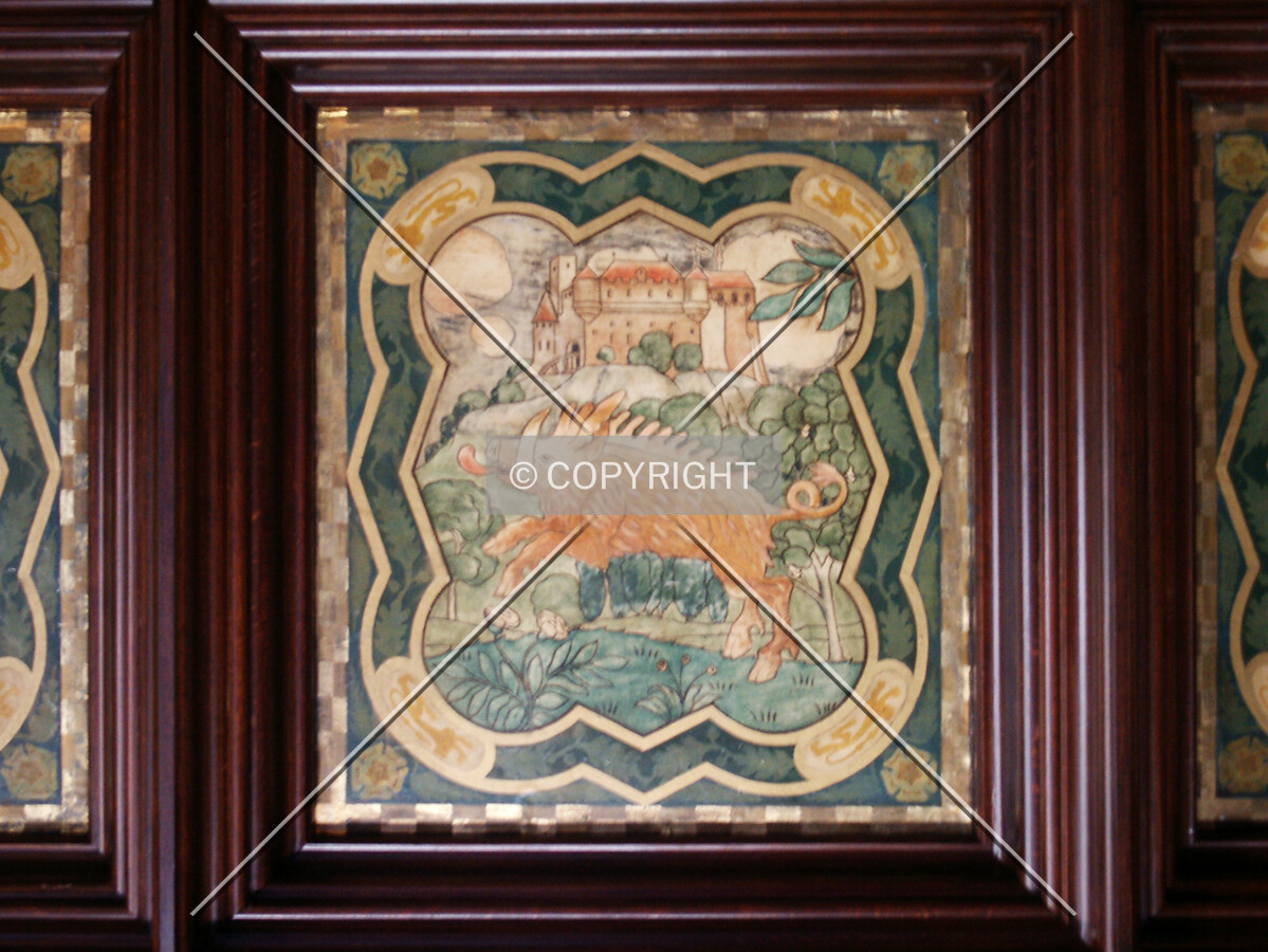 Ceiling panel in the Michigan Room