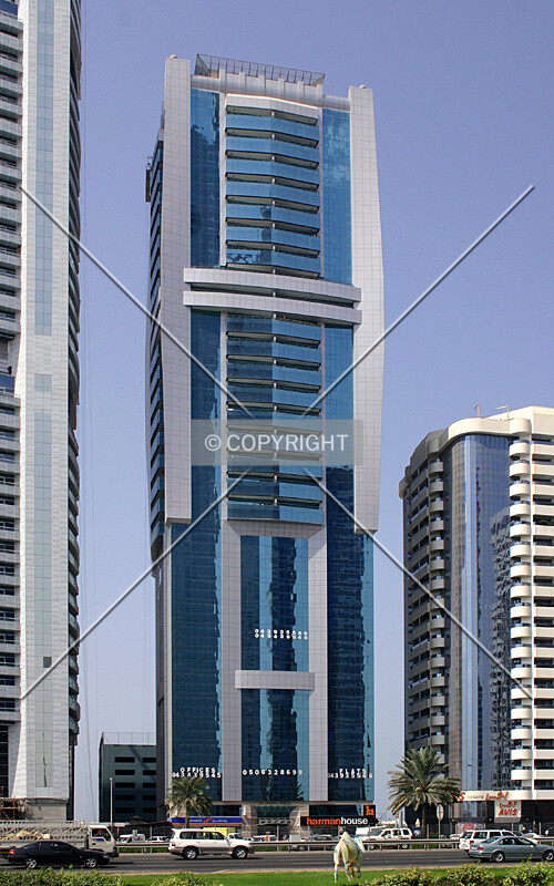 View from across Sheikh Zayed Road