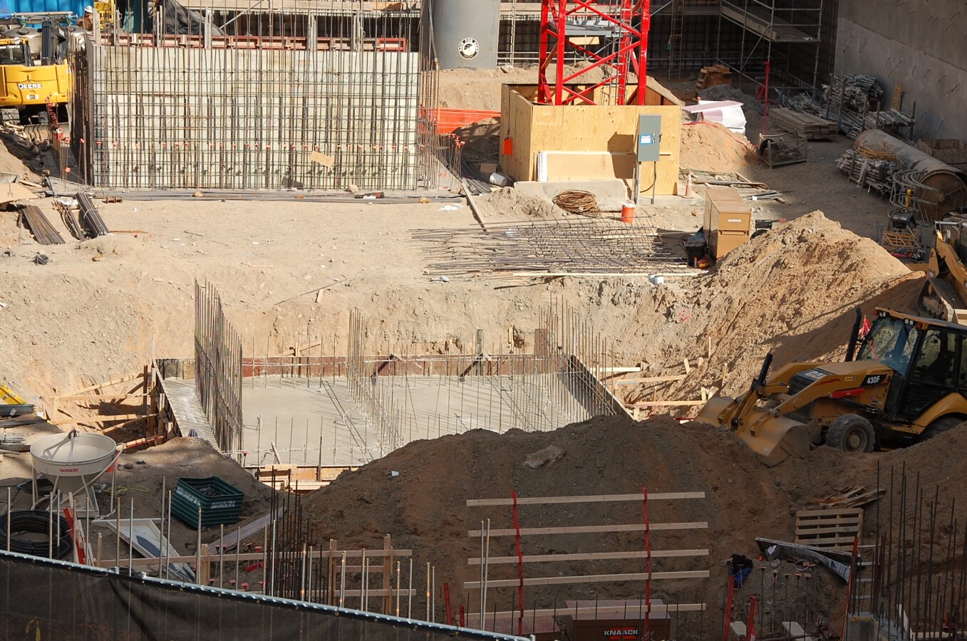 Base of the elevator core