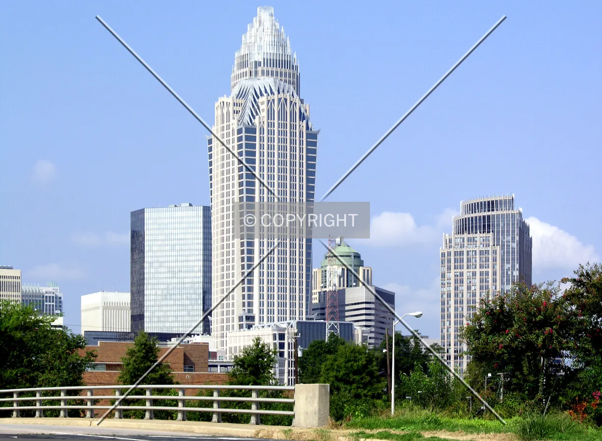 Partial skyline view from the northeast along Davidson Street