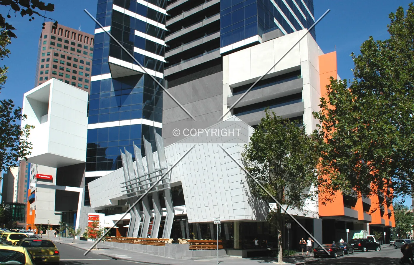 Podium as seen from Riverside Quay
