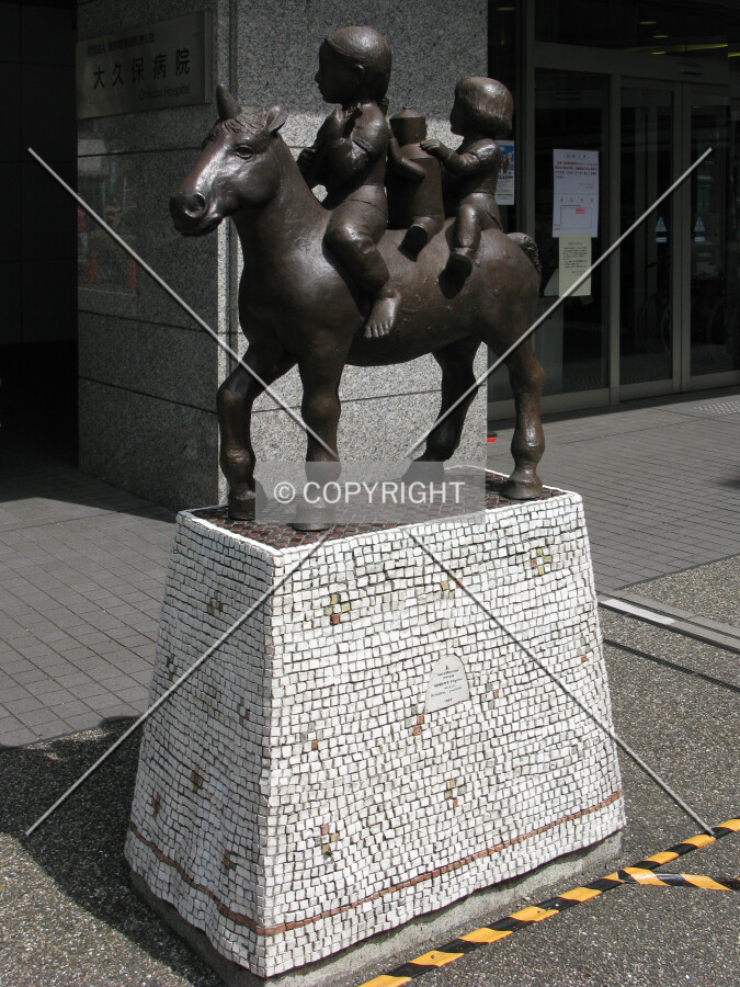Sculpture near the north entrance