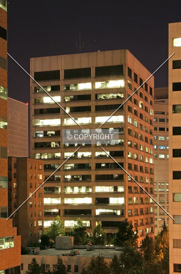 Elevated view at night