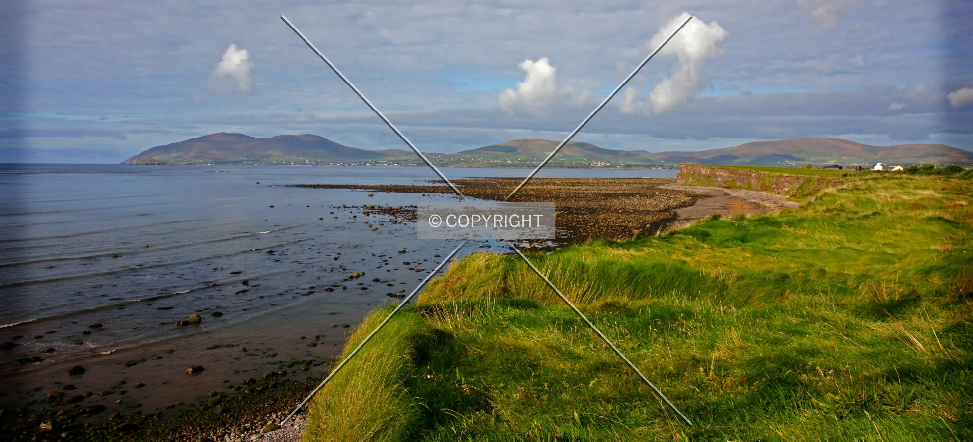 View over Irish coast in Kerry