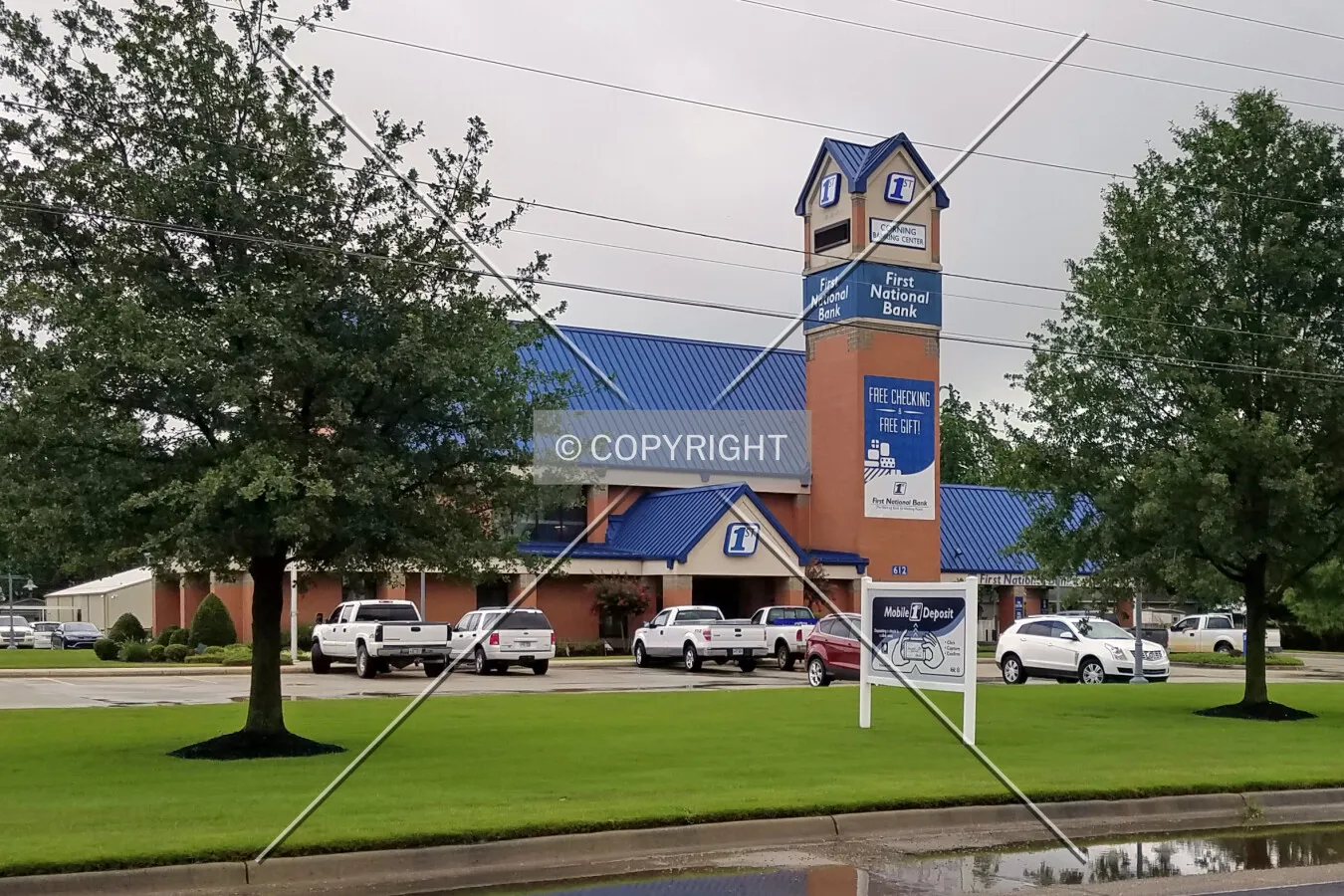 View from the northwest; July 3, 2017