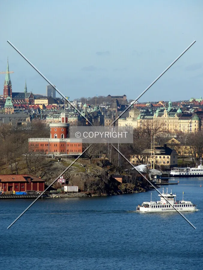 View towards the inner city from Danviksberget