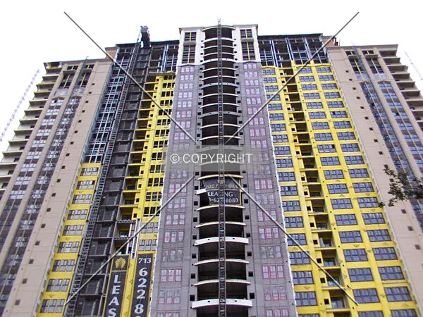 Upper floors, south façade