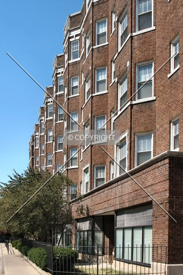 View to the west along East 13th Street