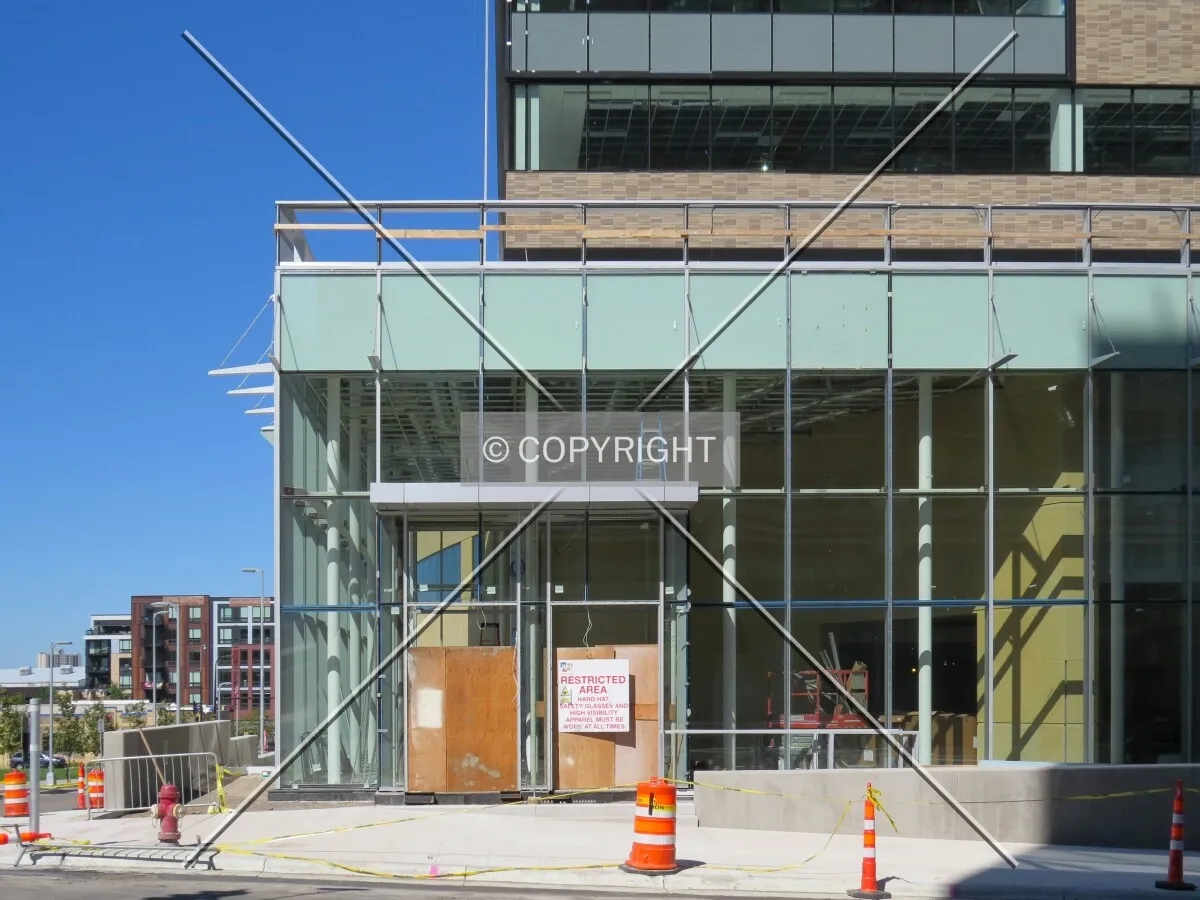 Future main entrance from across 5th Avenue North