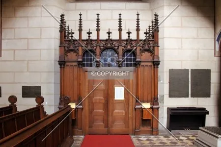 Interior side of the famous Thesis Door