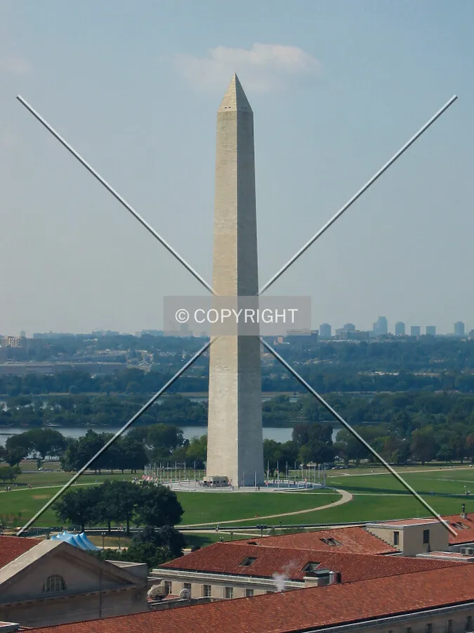 View to the southwest from the Old Post Office Tower; Bailey's Crossroads, Virginia skyline on the horizon