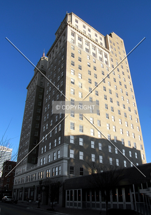 View from the northwest across 4th Street