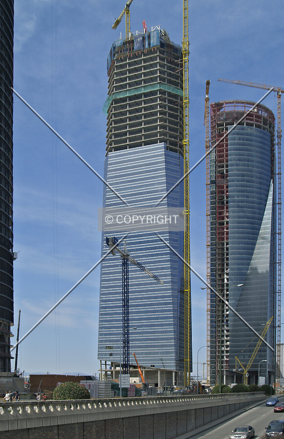 A view from the south of Paseo de la Castellana
