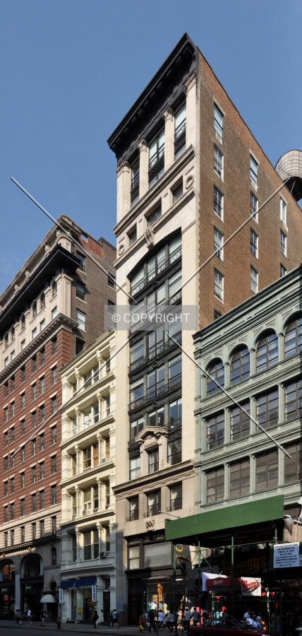 To the northeast along Broadway