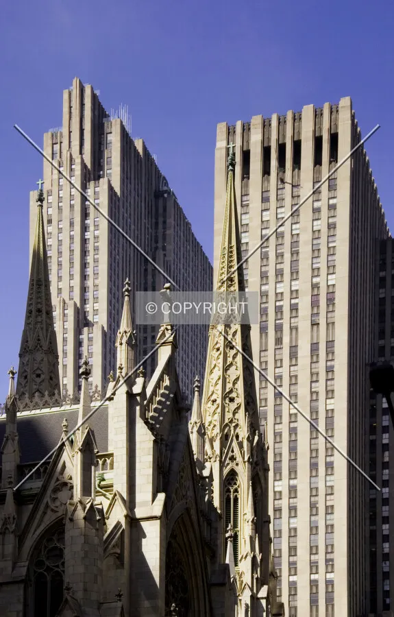 With St. Patrick's Cathedral in the foregound