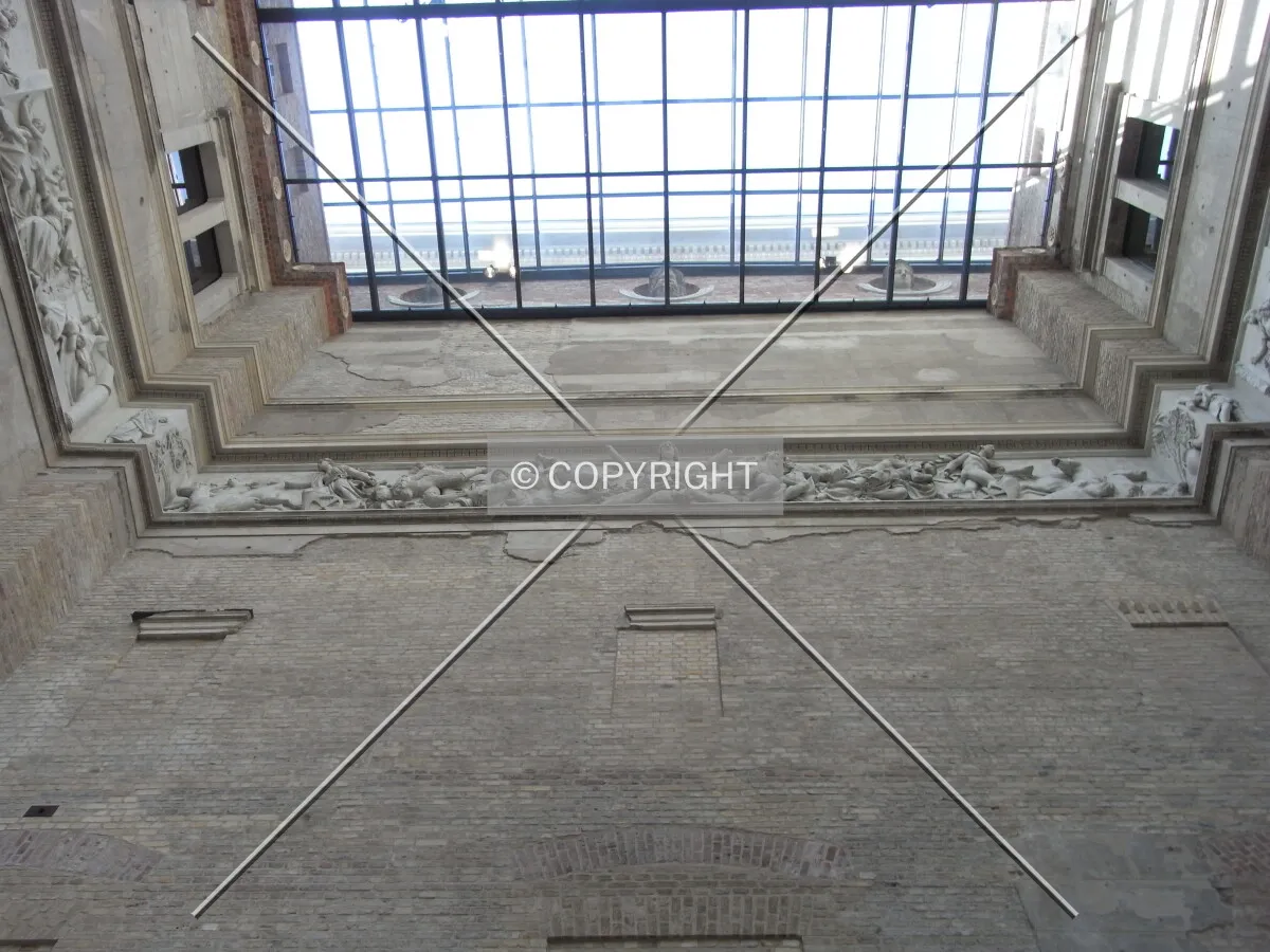 Skylight and friezeinside Neues Museum Berlin