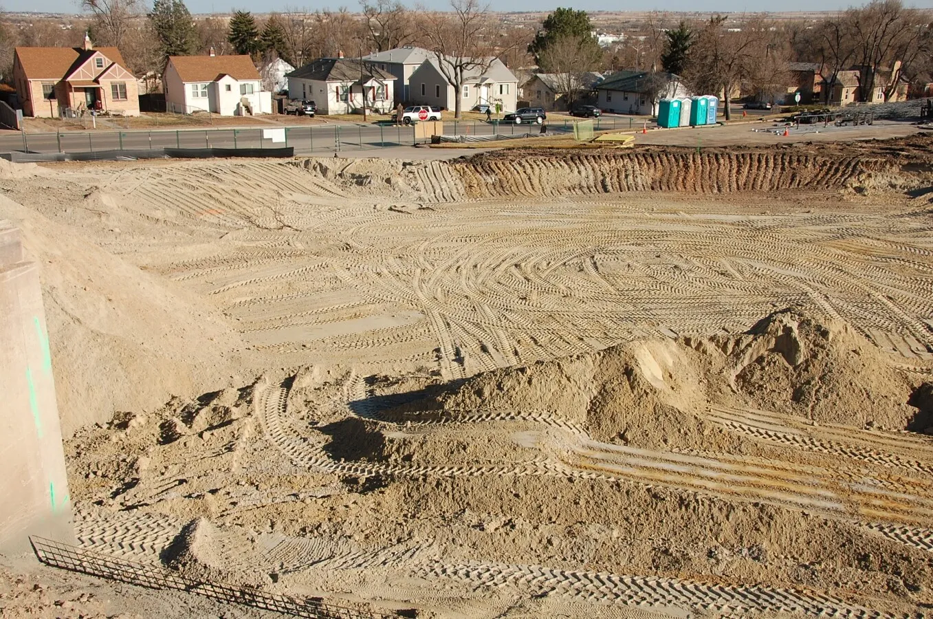 View to the southeast