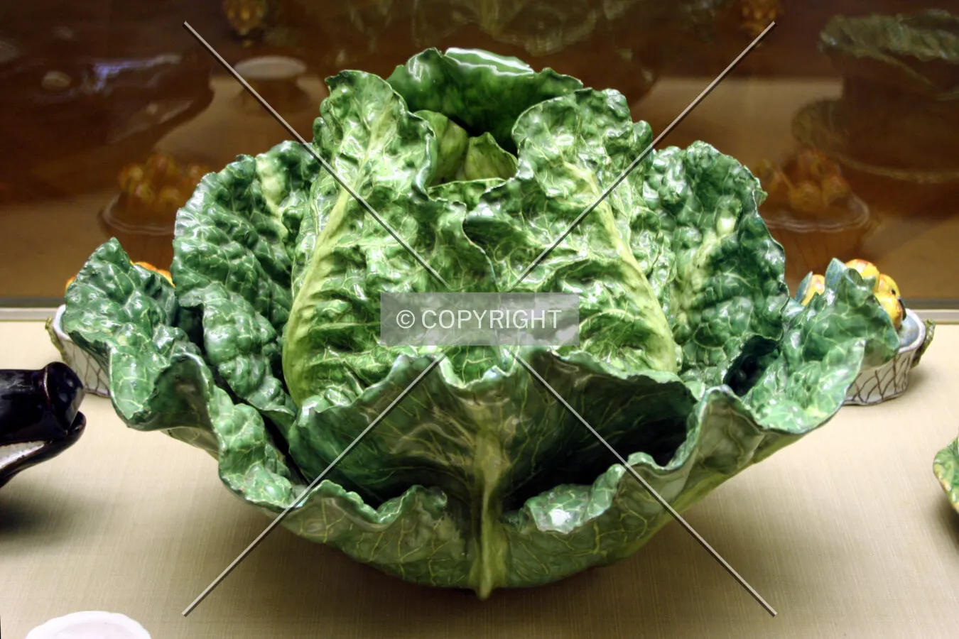 Porcelain cabbage in the museum