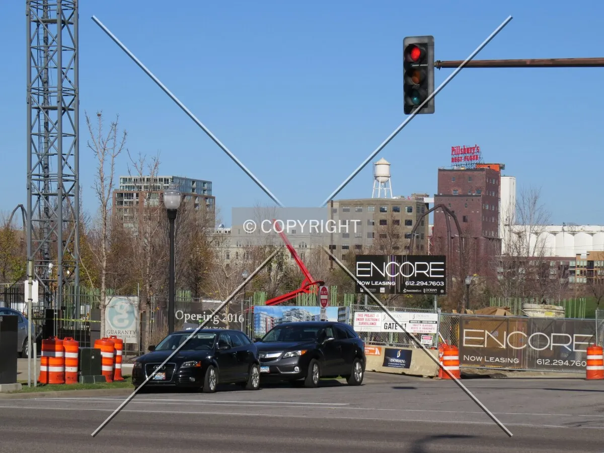 View to the north across Washington Avenue South