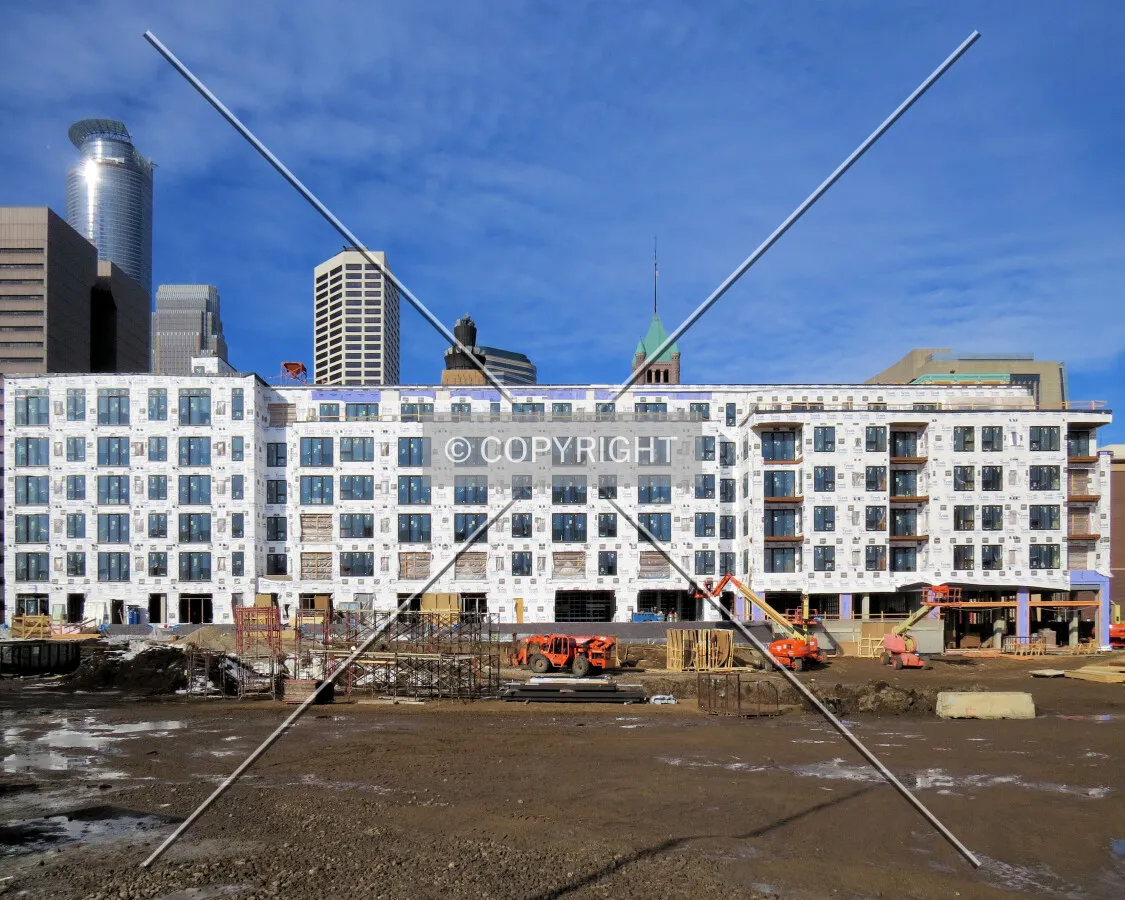View to the west from Portland Avenue