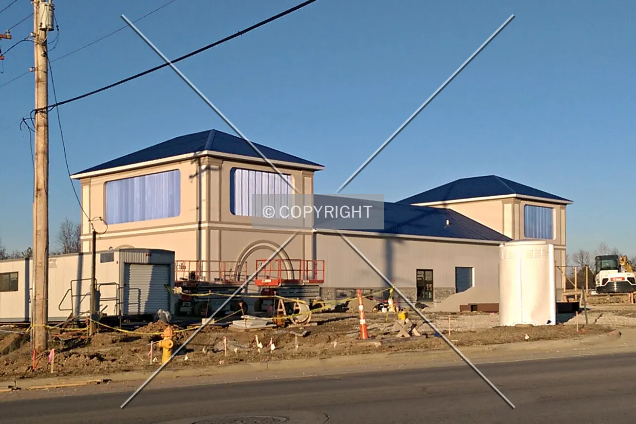 View from the southwest; February 7, 2015