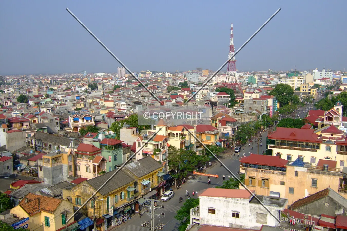 View from the top of Tray Hotel