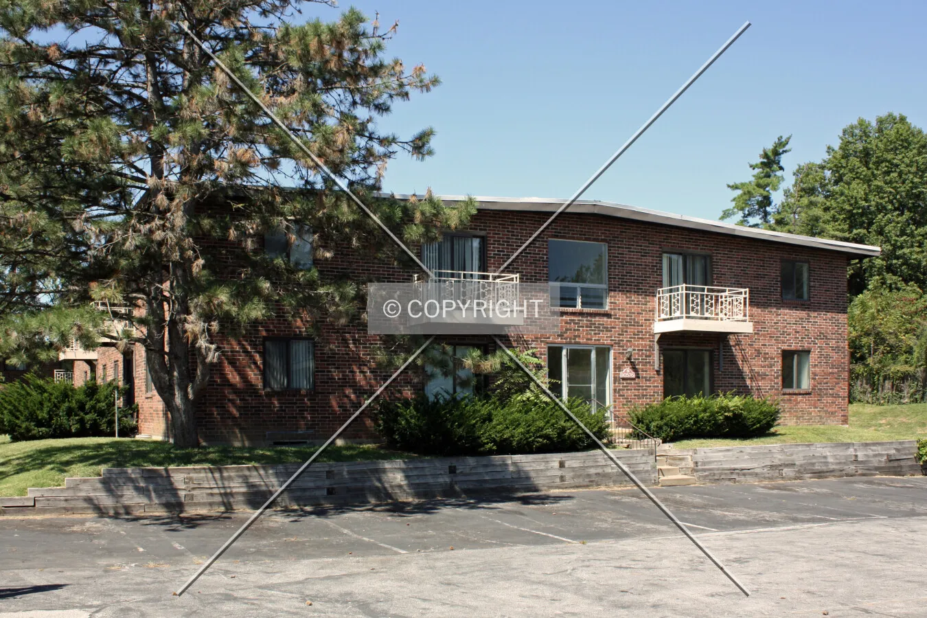 View from the southeast