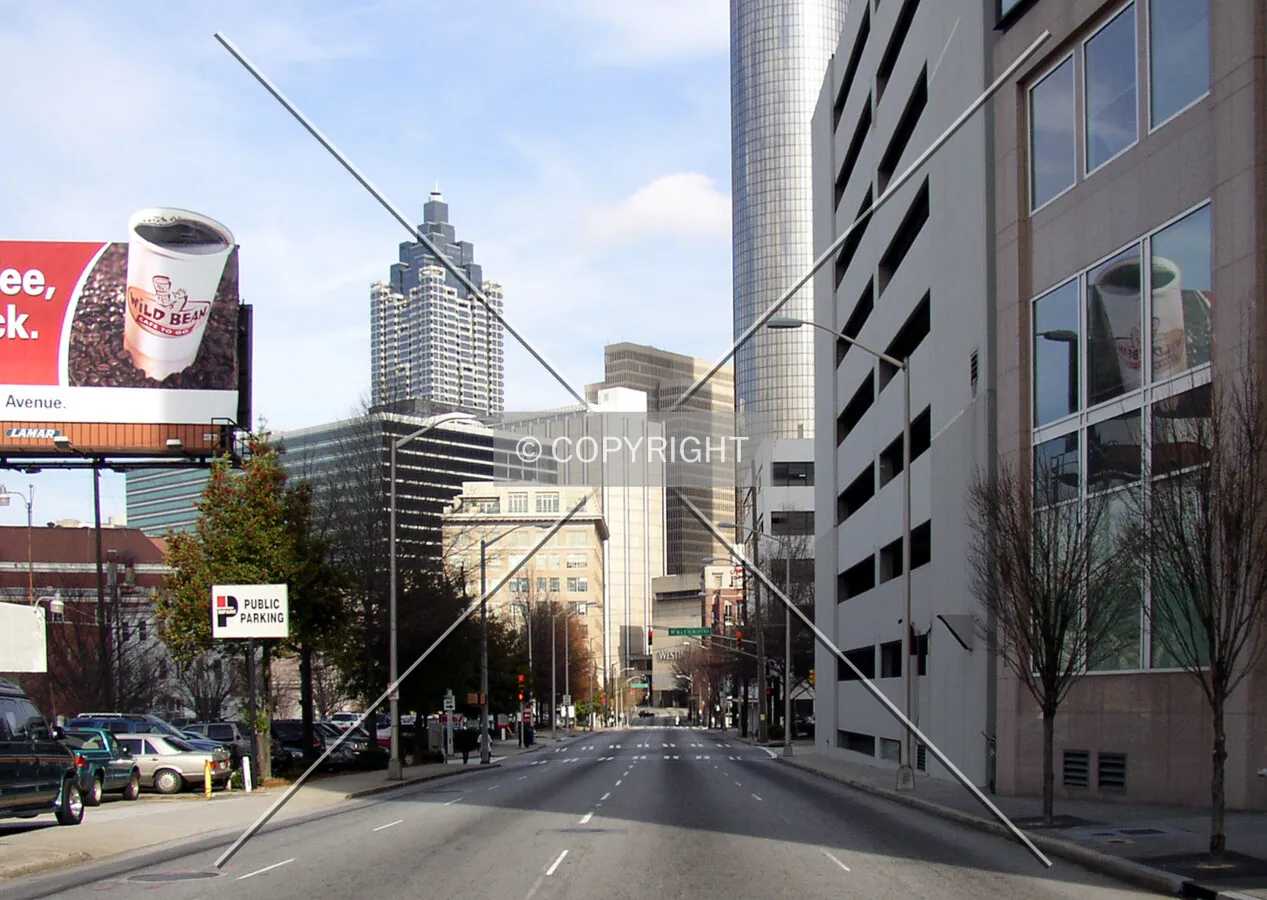Looking northeast from Marietta Street
