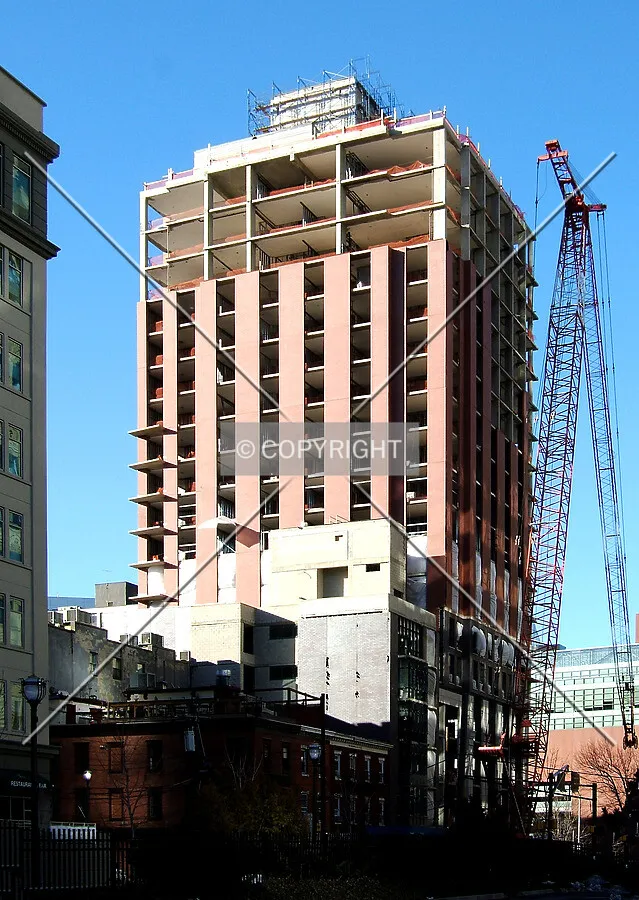 View from the south along Greene Street