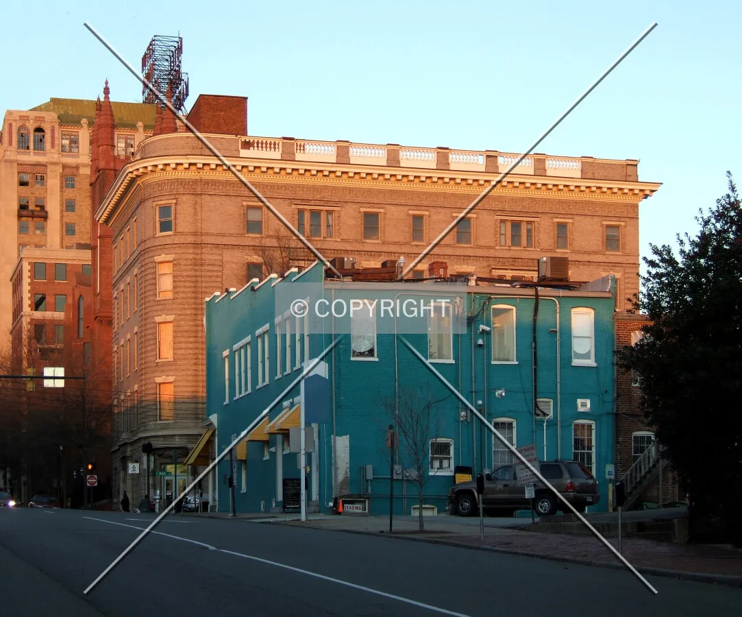 View from the southwest on 5th Street