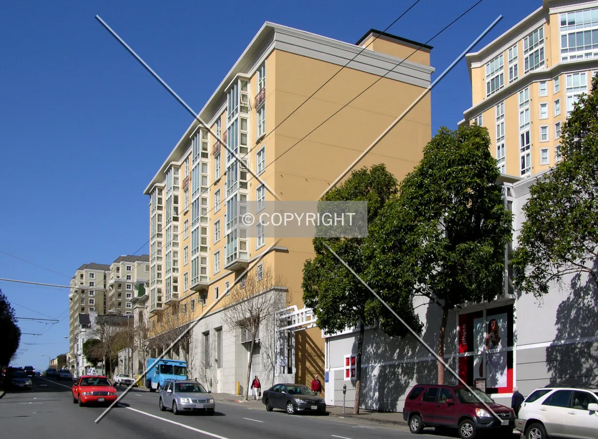 From Post Street to the southeast