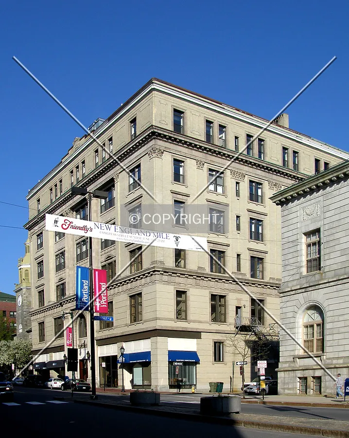 Looking southwest from Congress Street